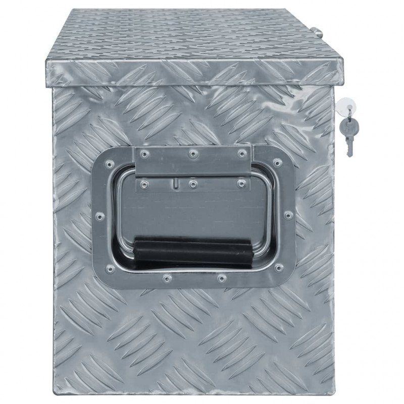 Caja de aluminio 76,5x26,5x33cmcm plateada Vida XL 142938 - Comprar barato