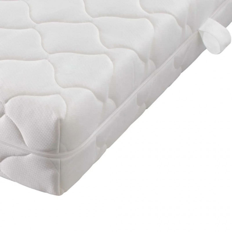 Cama canap\u00e9 con colch\u00f3n cuero artificial blanca 180x200cm Vida XL 272454