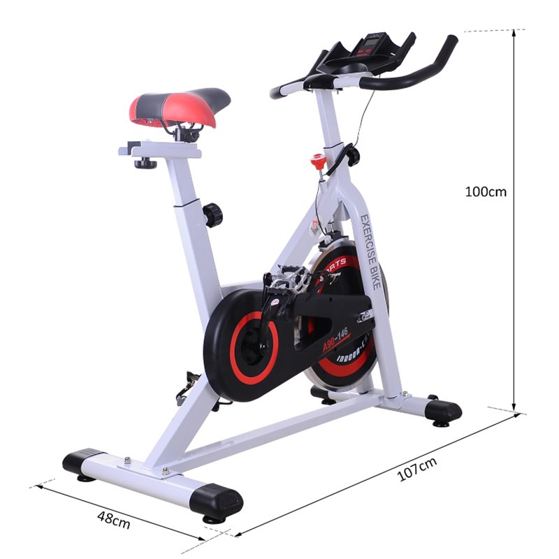 Bicicleta Estática De Spinning De Color Blanco Homcom A90-146 - Comprar