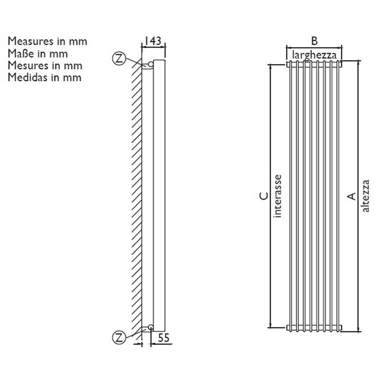 Radiador Space Single 80 Cm Sp Comprar Online A Precio Barato